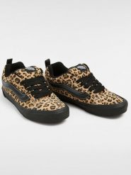 Vans Skórzane sneakersy "Knu Skool" w kolorze jasnobrązowo-czarnym rozmiar: 39. Brązowe obuwie sportowe damskie Vans, bez zapięcia. Za 167.28 zł.