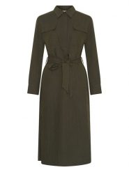 MOSS COPENHAGEN Sukienka w kolorze khaki rozmiar: M. Brązowe sukienki damskie Moss Copenhagen, bez wzorów, z tkaniny, bez ramiączek. Za 184.89 zł.