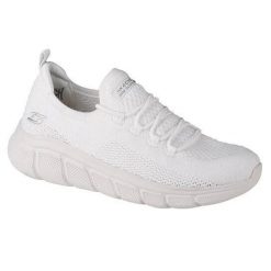 Buty na trening na co dzień damskie SKECHERS BOBS PORT COLOR CONNECT lekkie. Białe obuwie sportowe damskie Skechers, bez zapięcia, na fitness i siłownię. Za 243.00 zł.