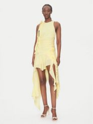 Bardot Sukienka koktajlowa 59046DB Żółty Regular Fit. Żółte sukienki damskie Bardot, bez wzorów, z syntetyku, wizytowe, bez ramiączek. Za 359.99 zł.