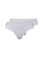 Snocks figi brazylijskie w 2-paku Kobiety Bawełna biały|szary, XL. Białe figi Snocks, bez wzorów, z bawełny. Za 89.95 zł.