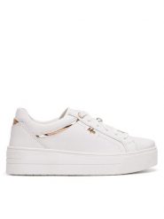 MEXX Sneakersy MX/010C-ARC Biały. Białe obuwie sportowe damskie Mexx, ze skóry, bez zapięcia. Za 299.99 zł.