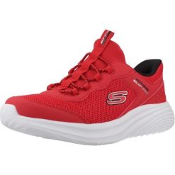 Buty SKECHERS BOUNDER PRO Czerwony. Czerwone obuwie trekkingowe damskie Skechers, z syntetyku, bez zapięcia. Za 216.99 zł.