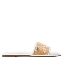 Klapki MICHAEL Michael Kors. Brązowe klapki damskie MICHAEL Michael Kors, bez wzorów, bez obcasa, bez zapięcia. Za 699.99 zł.