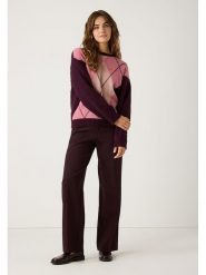 More & More Sweter w kolorze jasnoróżowo-bordowym rozmiar: 36. Czerwone swetry klasyczne damskie More & More, z wełny, bez kołnierzyka. Za 231.68 zł.