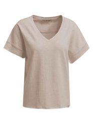 Smith & Soul Koszulka w kolorze beżowym rozmiar: XXL. Brązowe bluzki damskie Smith & Soul, xxl, bez wzorów, z bawełny, bez kołnierzyka, bez ramiączek. Za 78.99 zł.