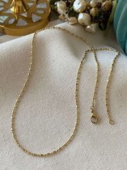 Luseera Pozłacany naszyjnik - dł. 45 cm rozmiar: onesize. Żółte naszyjniki damskie Luseera, pozłacane. Za 84.21 zł.