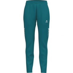 Spodnie treningowe Erima Celebrate 125 w kolorze niebieskim. Niebieskie obuwie sportowe damskie Erima, bez wzorów, z dzianiny. Za 307.99 zł.
