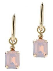 Otazu Pozłacane kolczyki-kreole z kryształami rozmiar: onesize. Żółte kolczyki damskie Otazu, z kryształem, pozłacane, z zapięciem typu bigiel. Za 86.99 zł.