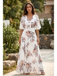 SOULSHAE Sukienka w kolorze białym rozmiar: L/XL. Białe sukienki damskie SOULSHAE, bez wzorów, bez ramiączek. Za 154.95 zł.