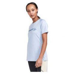 Damski jersey Craft Core Essence. Niebieskie koszulki sportowe damskie Craft, bez wzorów, z jersey, bez ramiączek, do biegania. Za 172.50 zł.