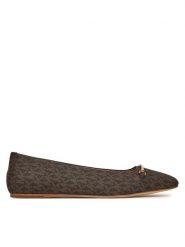 MICHAEL Michael Kors Baleriny Lena 40S5LEFP1B Brązowy. Brązowe balerinki damskie MICHAEL Michael Kors, bez wzorów, ze lnu. Za 399.99 zł.