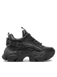 Buffalo Sneakersy Binary Halo BN16361691 Czarny. Czarne obuwie sportowe damskie Buffalo, ze skóry, bez zapięcia. Za 479.99 zł.