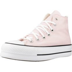 Trampki Converse Model Chuck Taylor All Star Platform Kolor Rose. Czerwone trampki damskie Converse, bez wzorów, z tkaniny, bez zapięcia. W wyprzedaży za 301.40 zł.
