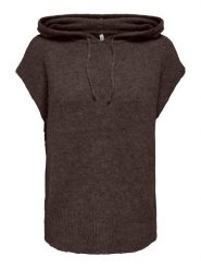ONLY Sweter w kolorze brązowym rozmiar: XS. Brązowe swetry klasyczne damskie Only, xs, bez kołnierzyka. Za 100.45 zł.