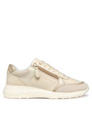 Geox Sneakersy D36LPB 05422 C1122 Écru. Obuwie sportowe damskie Geox, ze skóry, bez zapięcia. Za 269.99 zł.