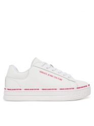 Versace Jeans Couture Sneakersy 79VA3SK5 Biały. Białe obuwie sportowe damskie Versace Jeans Couture, z jeansu, bez zapięcia. Za 789.99 zł.