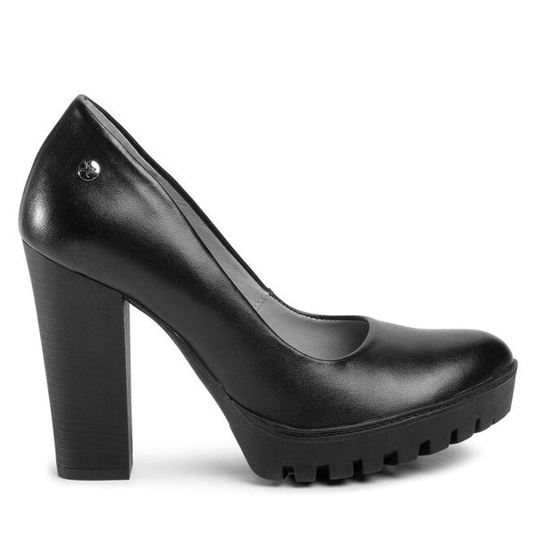 Czółenka Maciejka. Czarne czółenka damskie Maciejka, bez wzorów, bez obcasa. Za 209.99 zł.