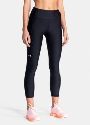 Legginsy Under Armour HeatGear® Armour No-Slip Waistband Ankle Leggings (1365335-001). Czarne legginsy damskie Under Armour, m, bez wzorów. Za 128.99 zł.