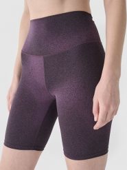 4F Szorty sportowe w kolorze fioletowym rozmiar: XS. Różowe spodenki sportowe damskie 4F, xs, bez wzorów, z materiału, outdoorowe. Za 59.95 zł.