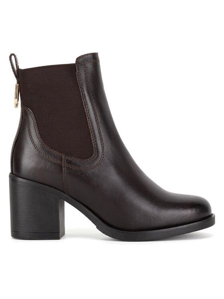 Lasocki Botki RST-MABEL-04 Brązowy. Brązowe botki damskie Lasocki, ze skóry, bez obcasa, na słupku, bez zapięcia. Za 269.99 zł.