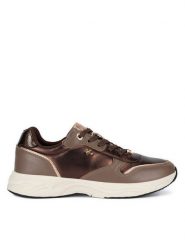 MEXX Sneakersy MI001009143W Brązowy. Brązowe obuwie sportowe damskie Mexx, ze skóry, bez zapięcia. Za 199.99 zł.