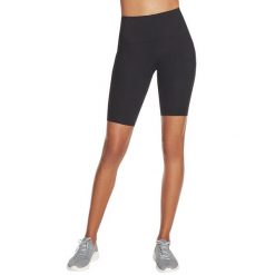 Spodnie treningowe damskie Skechers Go Walk High Waisted Bike Short. Czarne obuwie sportowe damskie Skechers, z nylonu, bez zapięcia, na fitness i siłownię. Za 179.99 zł.