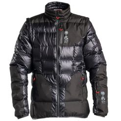 Kurtka puchowa Pajak Co_Lab. Czarne kurtki damskie PAJAK, xs, bez wzorów, z puchu, bez kaptura. Za 2,298.60 zł.