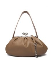 Weekend Max Mara Torebka 2615511174600 Brązowy. Brązowe torebki wieczorowe damskie Weekend Max Mara, bez wzorów, ze skóry, bez dodatków. Za 1,839.00 zł.