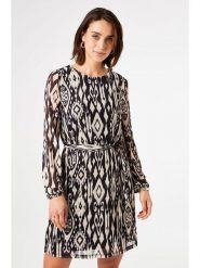 Garcia Sukienka w kolorze kremowo-czarnym rozmiar: S. Białe sukienki damskie Garcia, bez wzorów, bez ramiączek. Za 100.04 zł.