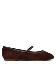 LAUREN RALPH LAUREN Baleriny Jayna Mj Fl 802P18425004 Brązowy. Brązowe balerinki damskie Lauren Ralph Lauren, bez wzorów, ze skóry. Za 599.99 zł.