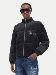Juicy Couture Kurtka zimowa JCOGL226552 Czarny Regular Fit. Czarne kurtki damskie Juicy Couture, na zimę, xl, bez wzorów, z syntetyku, bez kaptura. Za 699.99 zł.