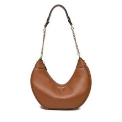 Torebka Guess. Brązowe torebki klasyczne damskie Guess, bez dodatków. Za 349.99 zł.