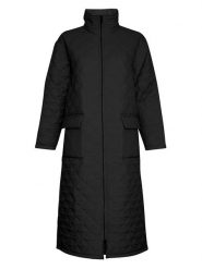 MOSS COPENHAGEN Płaszcz pikowany "Whitney" w kolorze czarnym rozmiar: XS/S. Czarne płaszcze damskie Moss Copenhagen, s, bez wzorów, bez kaptura. Za 180.06 zł.