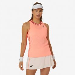 Koszulka tenisowa bez rękawów ASICS Actibreeze Tank. Koszulki damskie Asics, l, bez wzorów, z dzianiny, bez kołnierzyka, bez ramiączek. Za 289.99 zł.
