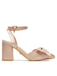 DeeZee Czółenka HTA917-2 Beżowy. Brązowe czółenka damskie DeeZee, bez wzorów, z materiału, bez obcasa. Za 129.99 zł.