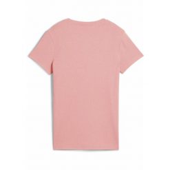 Damska koszulka prążkowana ESS ELEVATED PUMA Pink Fruit. Czerwone koszulki sportowe damskie Puma, s, bez wzorów, prążkowane, bez ramiączek. W wyprzedaży za 69.00 zł.