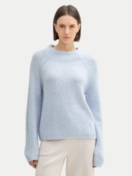 Tom Tailor Sweter 1044083 Błękitny Loose Fit. Niebieskie swetry klasyczne damskie Tom Tailor, xs, z syntetyku, bez kołnierzyka. Za 129.99 zł.