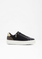 Sneakersy Tamaris. Czarne obuwie sportowe casual damskie bonprix. Za 249.99 zł.