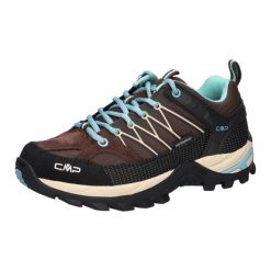 Buty trekkingowe damskie CMP RIGEL LOW skóra wodoodporne. Brązowe obuwie trekkingowe damskie CMP, ze skóry, bez zapięcia. Za 429.99 zł.