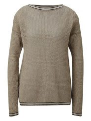 Heine Sweter w kolorze beżowym rozmiar: 40/42. Brązowe swetry klasyczne damskie Heine, z bawełny, bez kołnierzyka. Za 65.85 zł.