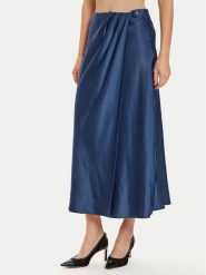 Guess Spódnica midi Anastasia W4BD56 WGIG2 Granatowy Regular Fit. Niebieskie spódnice damskie Guess, s, z aplikacjami, z syntetyku, midi. Za 349.99 zł.