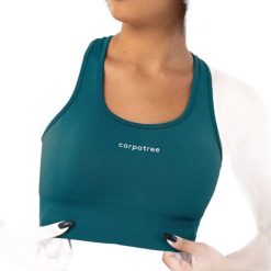 Biustonosz treningowy Carpatree Blaze Seamless. Niebieskie biustonosze Carpatree, bez wzorów. Za 119.99 zł.
