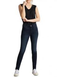 Lee Dżinsy - Skinny fit - w kolorze granatowym rozmiar: W30/L31. Niebieskie jeansy damskie Lee, z podwyższonym stanem. Za 190.95 zł.
