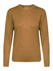 SAINT TROPEZ Sweter w kolorze jasnobrązowym rozmiar: S. Brązowe swetry klasyczne damskie Saint Tropez, s, bez kołnierzyka. Za 74.45 zł.