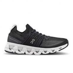 Buty do biegania damskie On Cloudswift 3 W. Czarne obuwie sportowe damskie On, z materiału, bez zapięcia, do biegania. Za 698.50 zł.