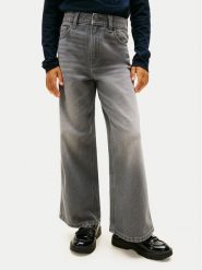 Tommy Hilfiger Jeansy Mabel KG0KG09286 Szary Wide Leg. Szare jeansy dziewczęce Tommy Hilfiger, bez wzorów, z bawełny. Za 289.99 zł.