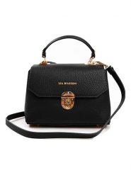 Lia Biassoni Skórzana torebka w kolorze czarnym - 23 x 16 x 12 cm rozmiar: onesize. Czarne torebki klasyczne damskie Lia Biassoni, z materiału, przez ramię, bez dodatków. Za 260.99 zł.