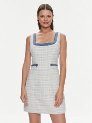 Guess Sukienka codzienna W4RK16 WFWV2 Błękitny Bodycon Fit. Niebieskie sukienki damskie Guess, z aplikacjami, z syntetyku, bez ramiączek. Za 409.99 zł.