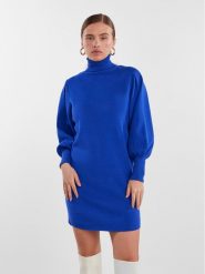 YAS Sukienka dzianinowa 26030696 Niebieski Regular Fit. Niebieskie sukienki damskie YAS, bez wzorów, z dzianiny, bez ramiączek. Za 379.99 zł.